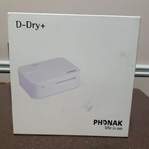 Phonak D-Dry Hearing Aid Dryer Dehumidifier & Sanitizer w/Manual.